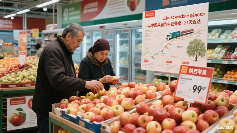 陕西苹果出口中亚