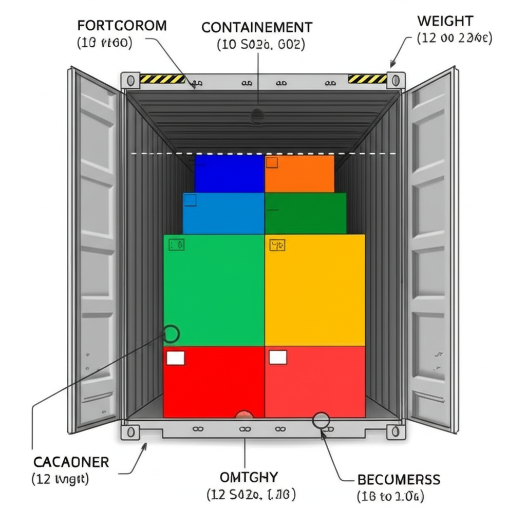 集装箱装载示意图