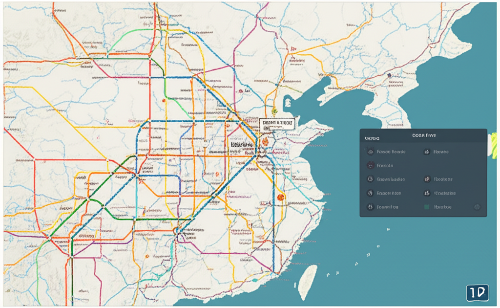 铁路运输网络地图