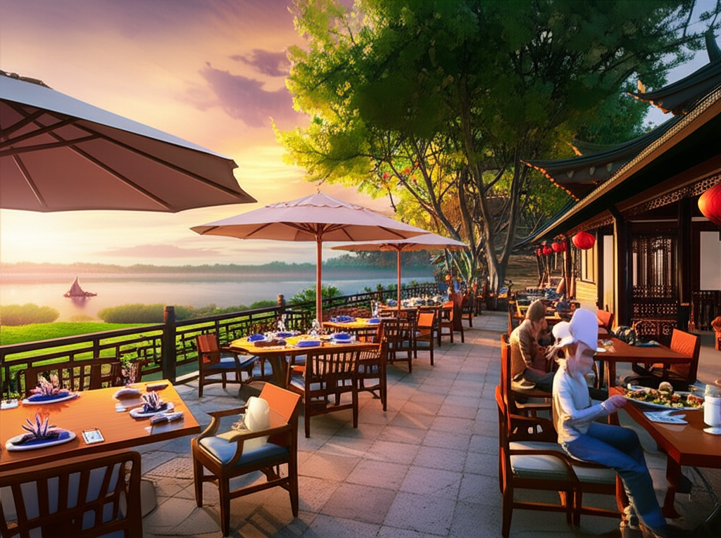 滨海湾·港小渝河畔花园餐厅